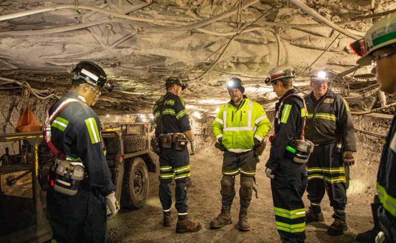 Underground mine scene